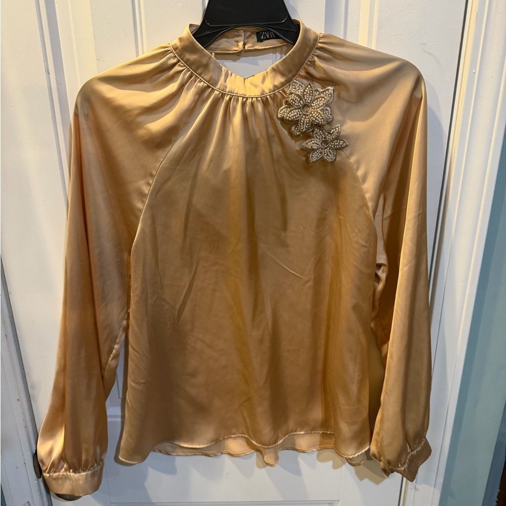 Zara Top Xs satin top dress top